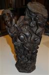 Makonde carved ebony wood sculpture, circa 1970. 450 mm; 17 inches. From the estate of J.Bruce Llewellyn, New York.